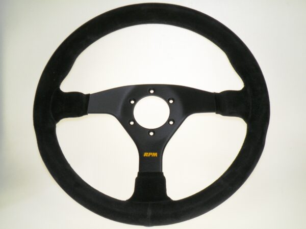 RPM/SPORTLINE - Comfort 350mm Suede Black 3 spoke STEERING WHEEL