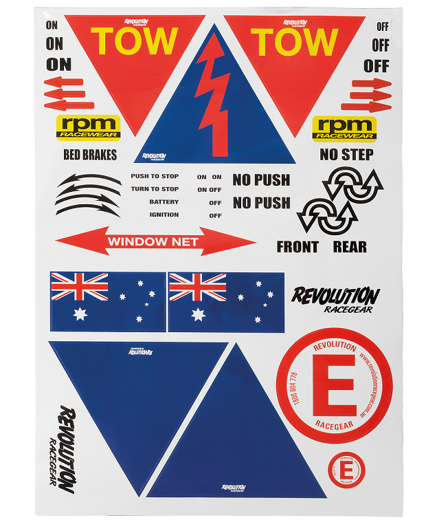 RPM DECAL SHEET