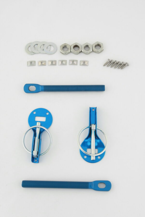 Slide Guide Bonnet Pins Alloy Blue