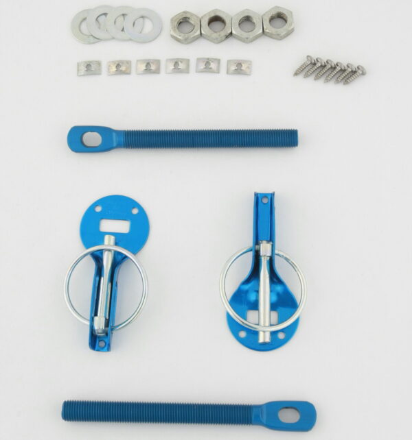 Slide Guide Bonnet Pins Alloy Blue