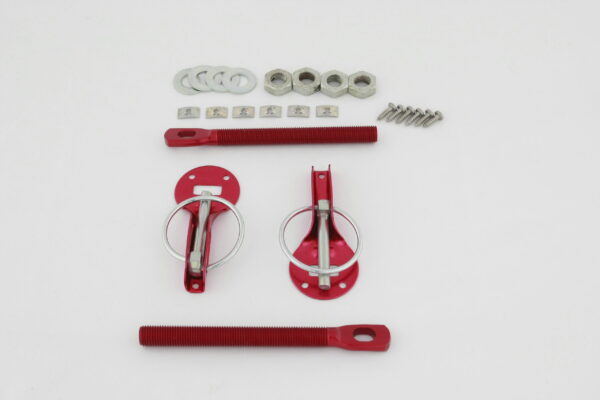 Slide Guide Bonnet Pins Alloy Red