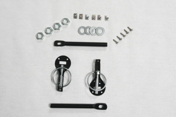 Slide Guide Bonnet Pins Alloy Black