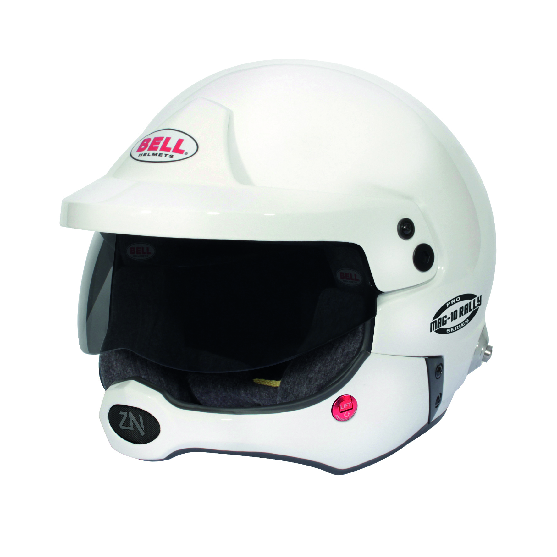 BELL MAG-10 RALLY PRO WHITE FIA8859
