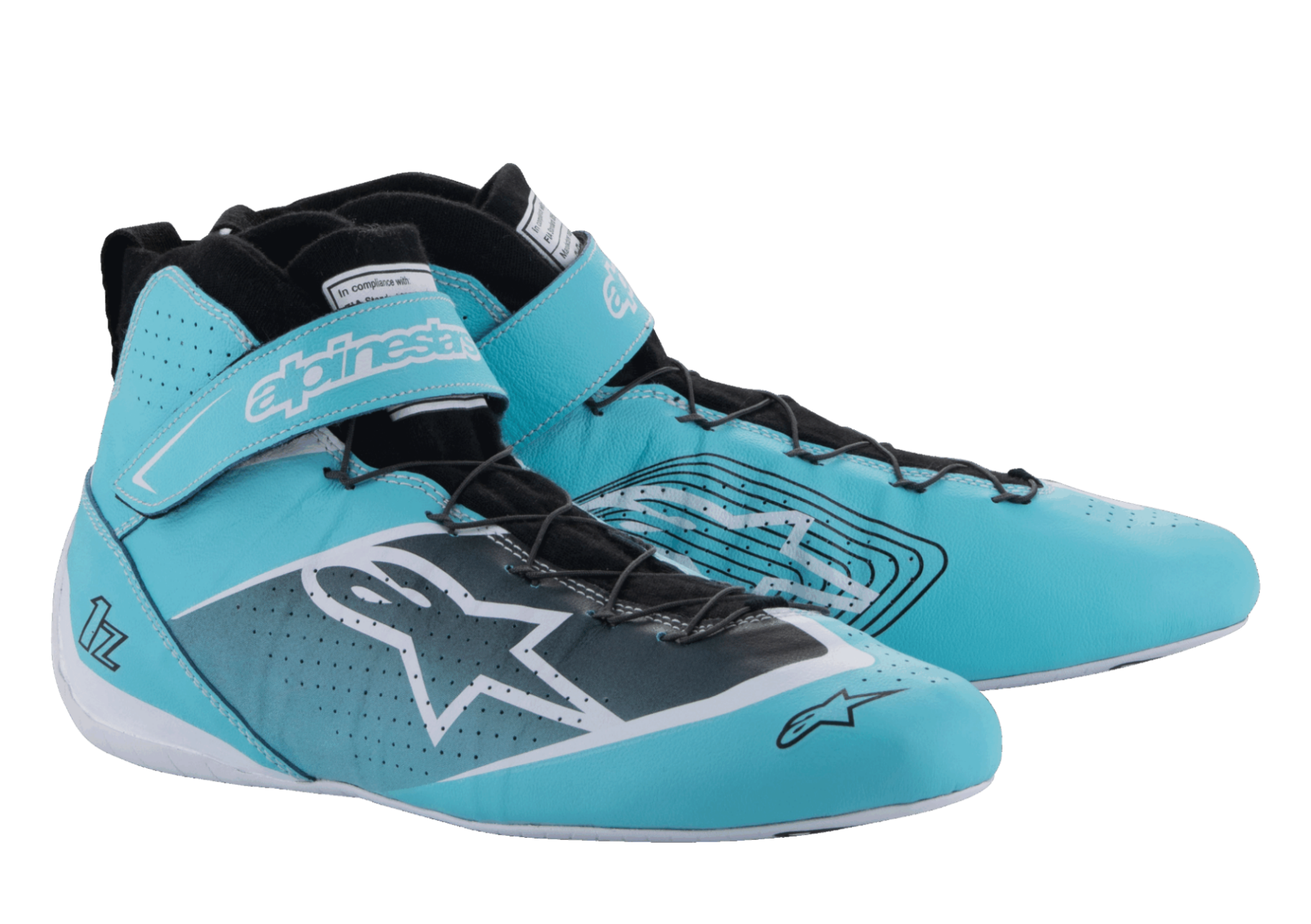 Alpinestars Tech 1 Z V3 - Teal FIA boots