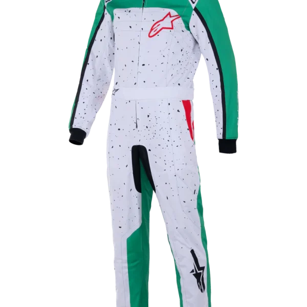 ALPINESTARS KART SUIT - KMX9 V3 263 GRAPHIC 6 -WHT/GRN/RD