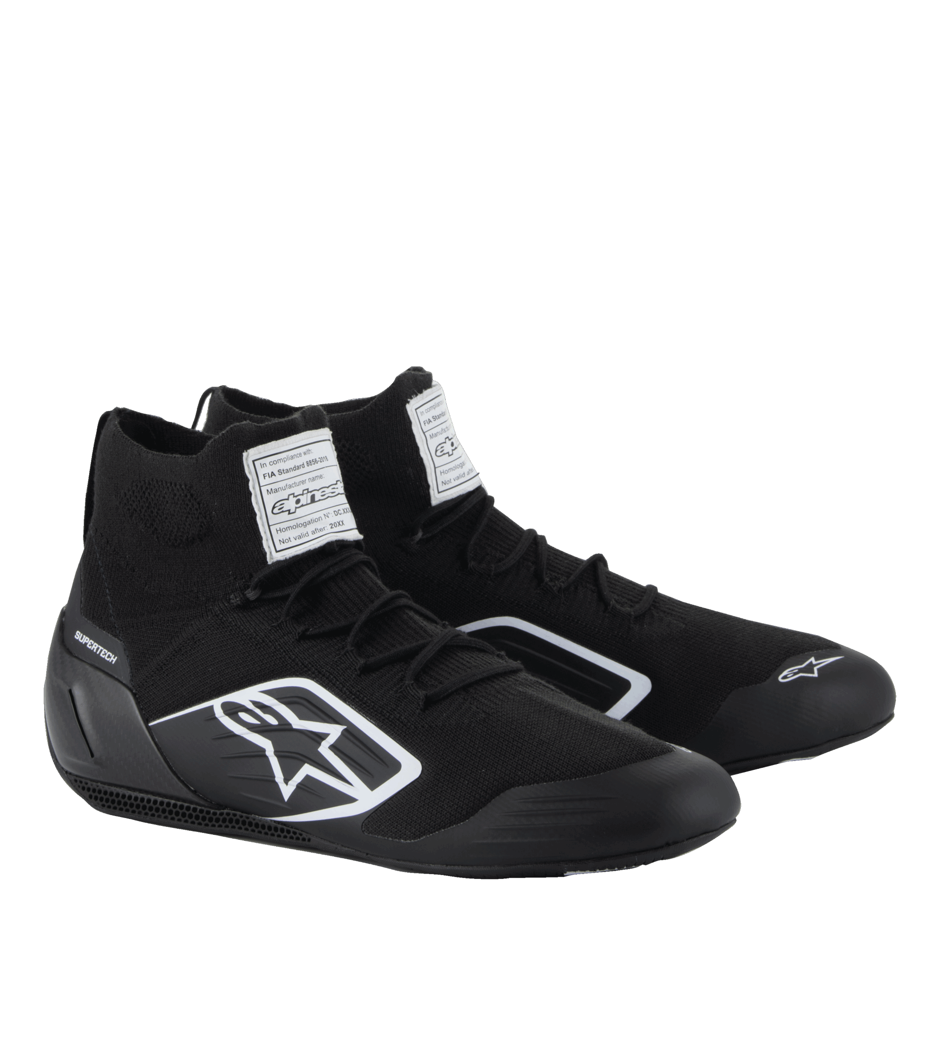 Alpinestars Supertech Shoes FIA & SFI - Black