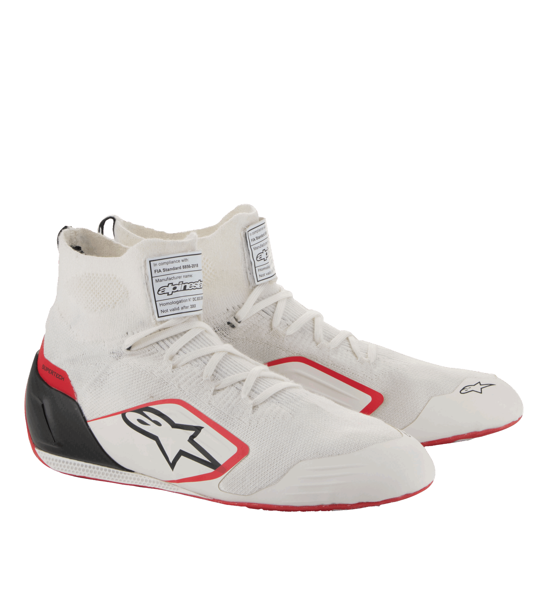 Alpinestars Supertech Shoe White/Red Black
