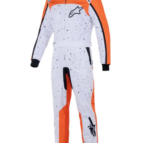 ALPINESTARS KART SUIT - KMX9 V3 GRAPHIC 6 -WHITE/ORANGE/BLACK