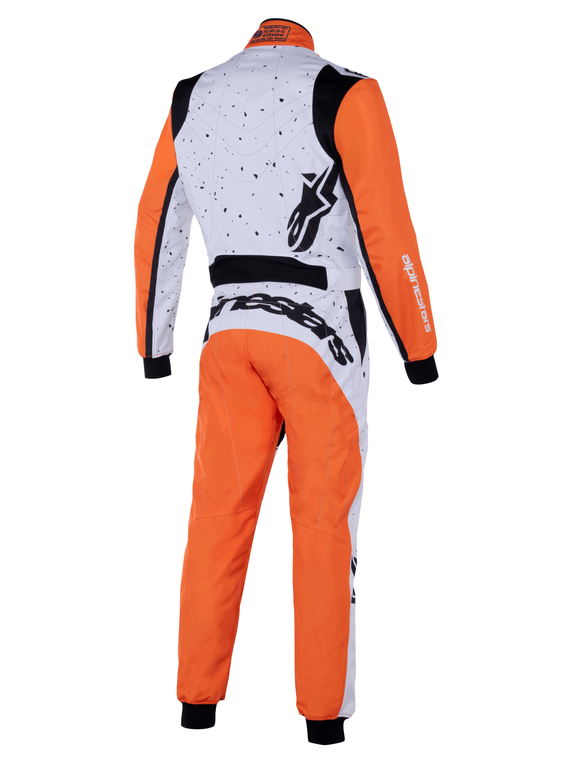 ALPINESTARS KART SUIT - KMX9 V3 GRAPHIC 6 -WHITE/ORANGE/BLACK - Image 2