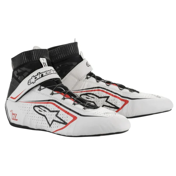 AlPINESTARS TECH -1 Z V2 SHOE WHITE BLACK RED