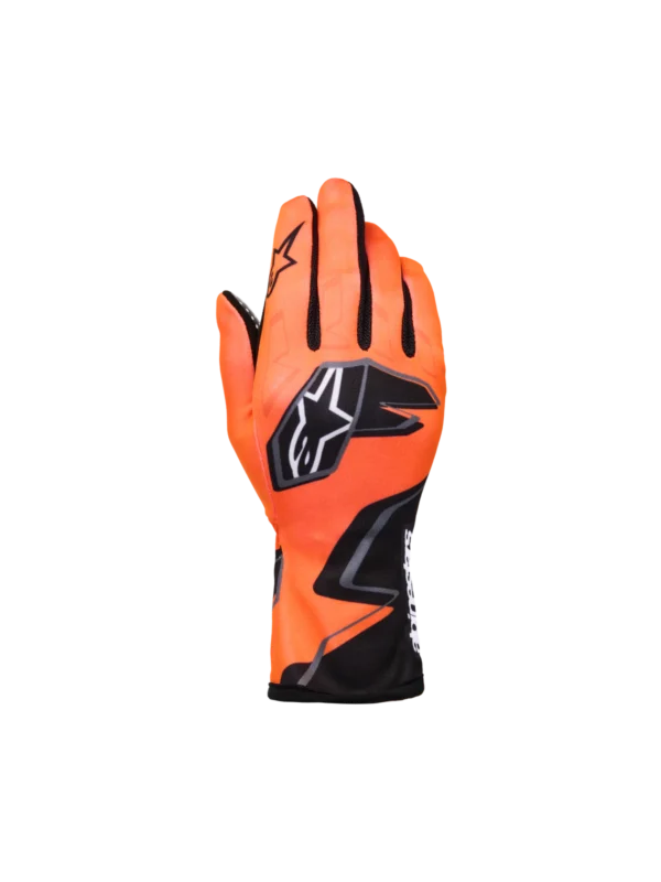 ALPINESTARS TECH 1 K RACE S V2 YOUTH GLOVE ORANGE BLACK WHITE