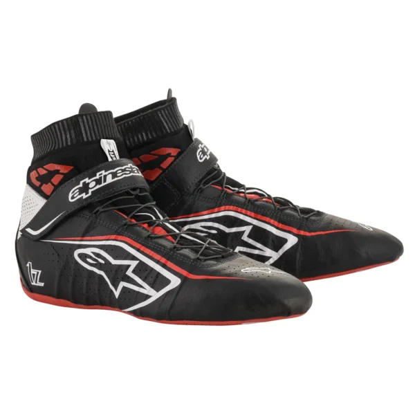ALPINESTARS TECH-1 Z V2 SHOE BLACK WHITE RED