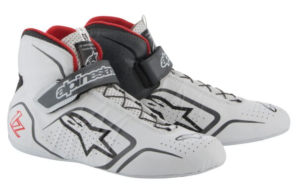 ALPINESTARS TECH  1-Z SHOES WHITE GREY RED