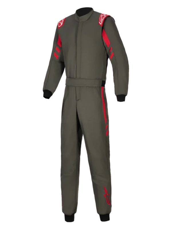 ALPINESTARS GP RACE V3 SUIT ANTHRACITE RED