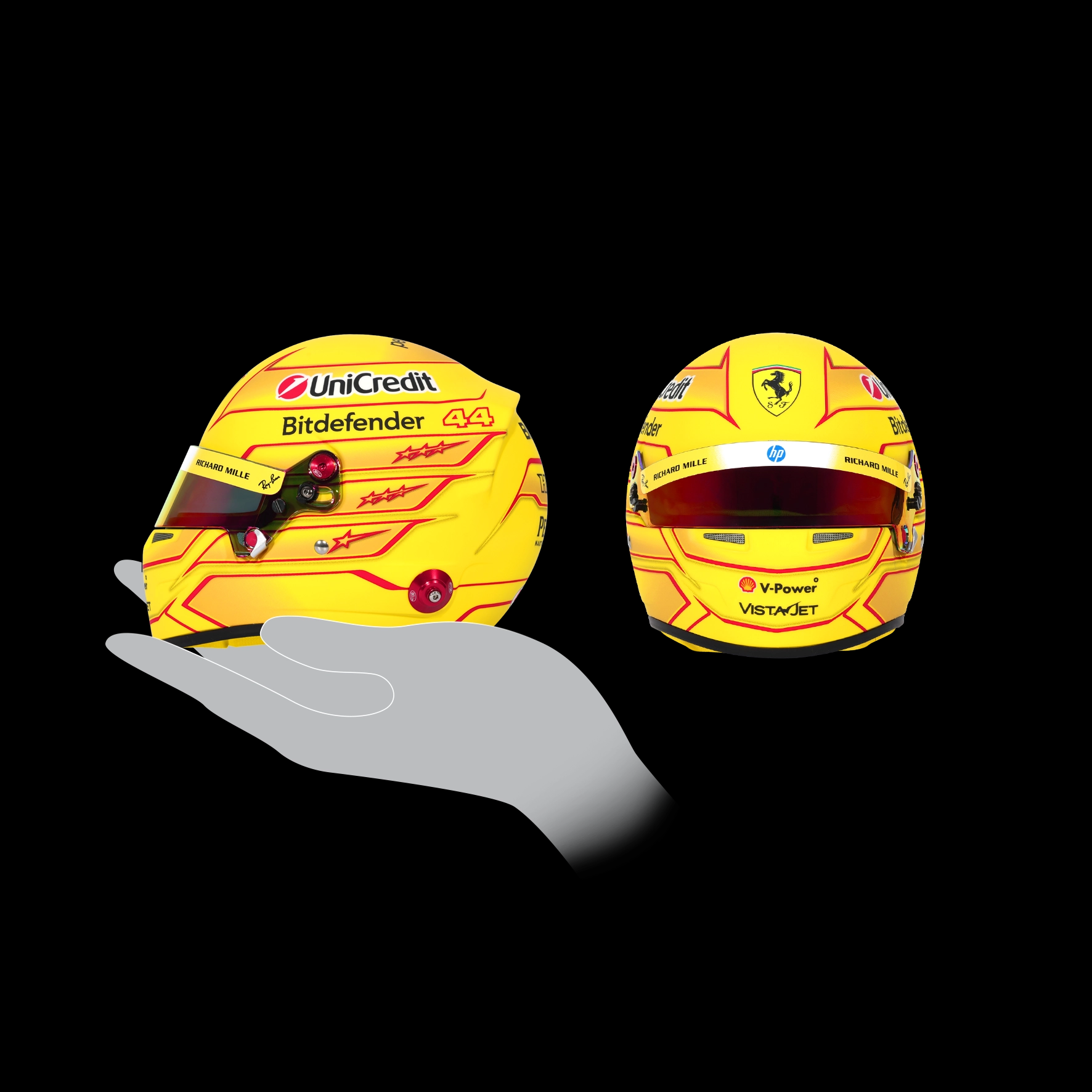 LEWIS HAMILTON 2026 MINI BELL HELMET - Image 9