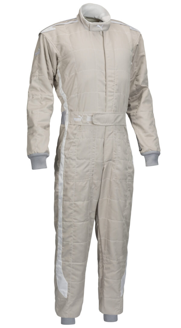 PUMA FUTURE CAT GREY WHITE RACE SUIT FIA 8856-2000 SIZE 60 ONLY